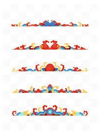 古典浪花祥云纹