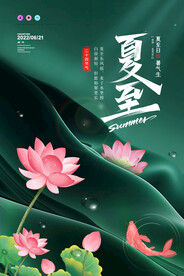 夏至节日海报二十四节气海报