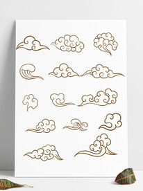 风古代花纹祥云纹