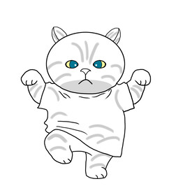手绘小猫咪