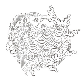 鱼手绘稿