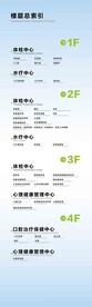 淡蓝色导视牌