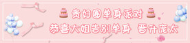单身派对条幅