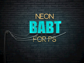 发光字蓝色特效字