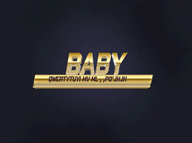  效果字金属黄金字