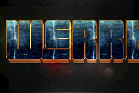 蓝色效果字游戏字