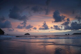 落日海滩 