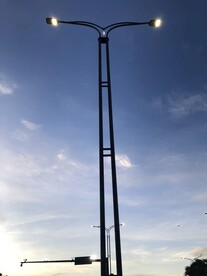 路灯 天空 日落