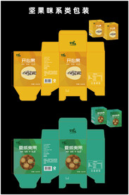 坚果包装展开图