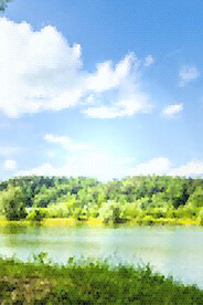 清新 风景 