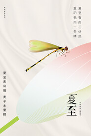 创意大气简约夏至节日节气海报