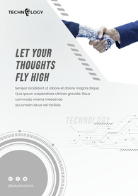 简洁欧美风互联网科技海报