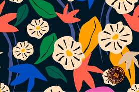 抽象艺术花朵背景