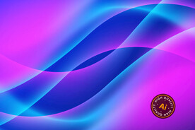 梦幻紫色曲线背景