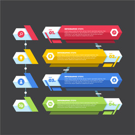 信息图步骤元素