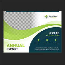 绿色动感线条banner