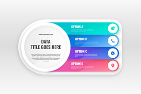 渐变信息图表模板