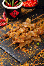 烧烤五花肉美食