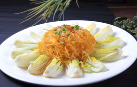 金蒜粉丝蒸娃娃菜