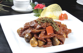 鲜菇花椒炒牛肉