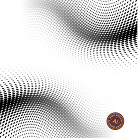 半调网点曲线背景