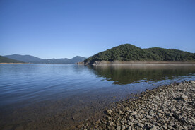 户外湖水岛屿自然景观