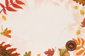 水彩秋季树叶背景