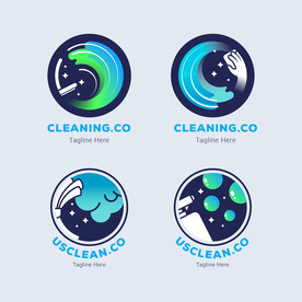 清洁动感图标元素