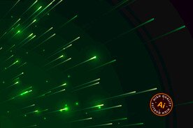 绿色科技光束矢量素材