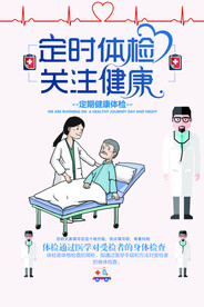 定期体检海报