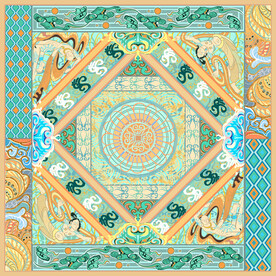 敦煌系列方巾设计