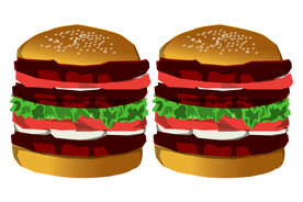 双层汉堡
