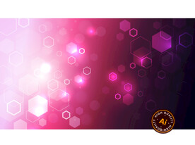 动感六边形背景