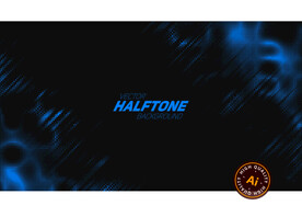 蓝色半调网点背景