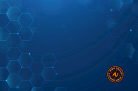 蓝色六边形科技背景