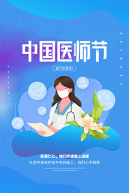 中国医师节海报