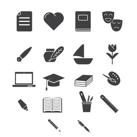 学习文具图标