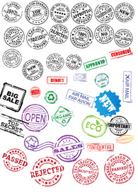 淘宝标签印章多款