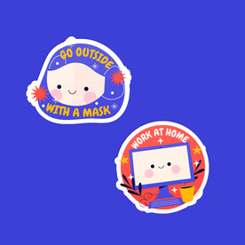 可爱娃娃电脑居家宅女