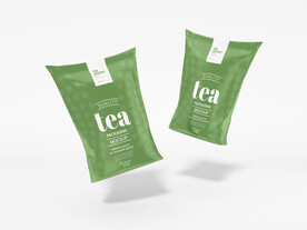 自封光泽铝箔茶袋包装样机 