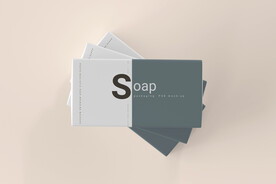 品牌长方盒子肥皂包装样机 