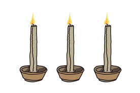 三根蜡烛