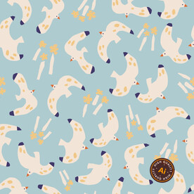 海鸥卡通纹理背景