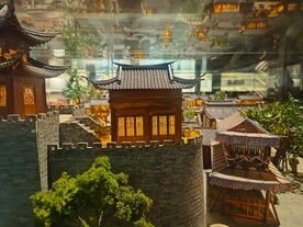 微观建筑模型城墙城楼复古仿古