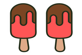 红色巧克力雪糕