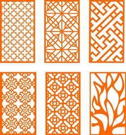 现代长方形花纹