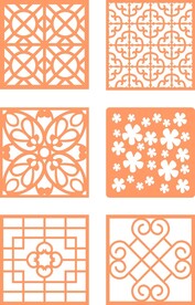 复古四边形花纹