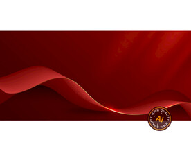 红色波浪线背景