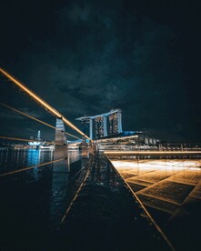 新加坡 城市 滨海 建筑 