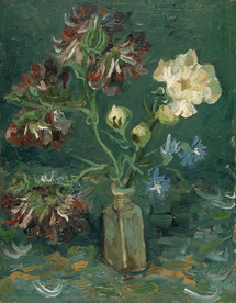 梵高插花花卉静物油画后印象派